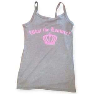 What the couture Y2k ribbed cami